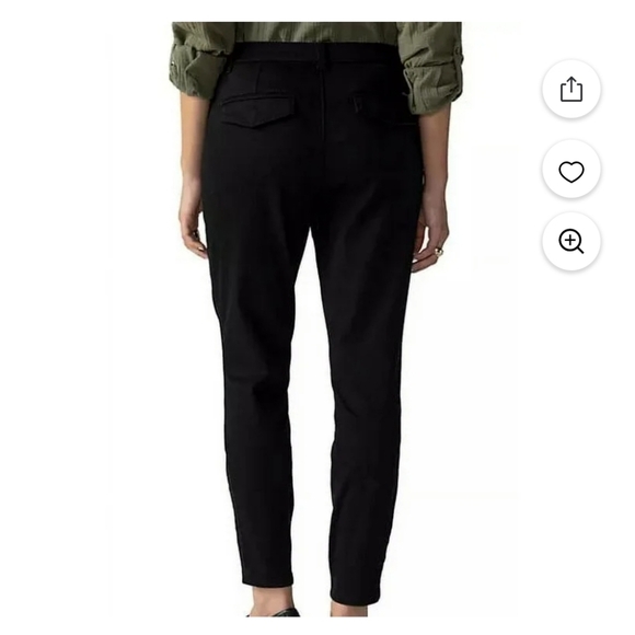 💚5/$25 Social Standard Sanctuary Black High Rise Crop Straight Jeans Size 4 - Picture 2 of 12